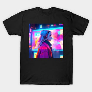 Silver Hair Girl Pass-by T-Shirt